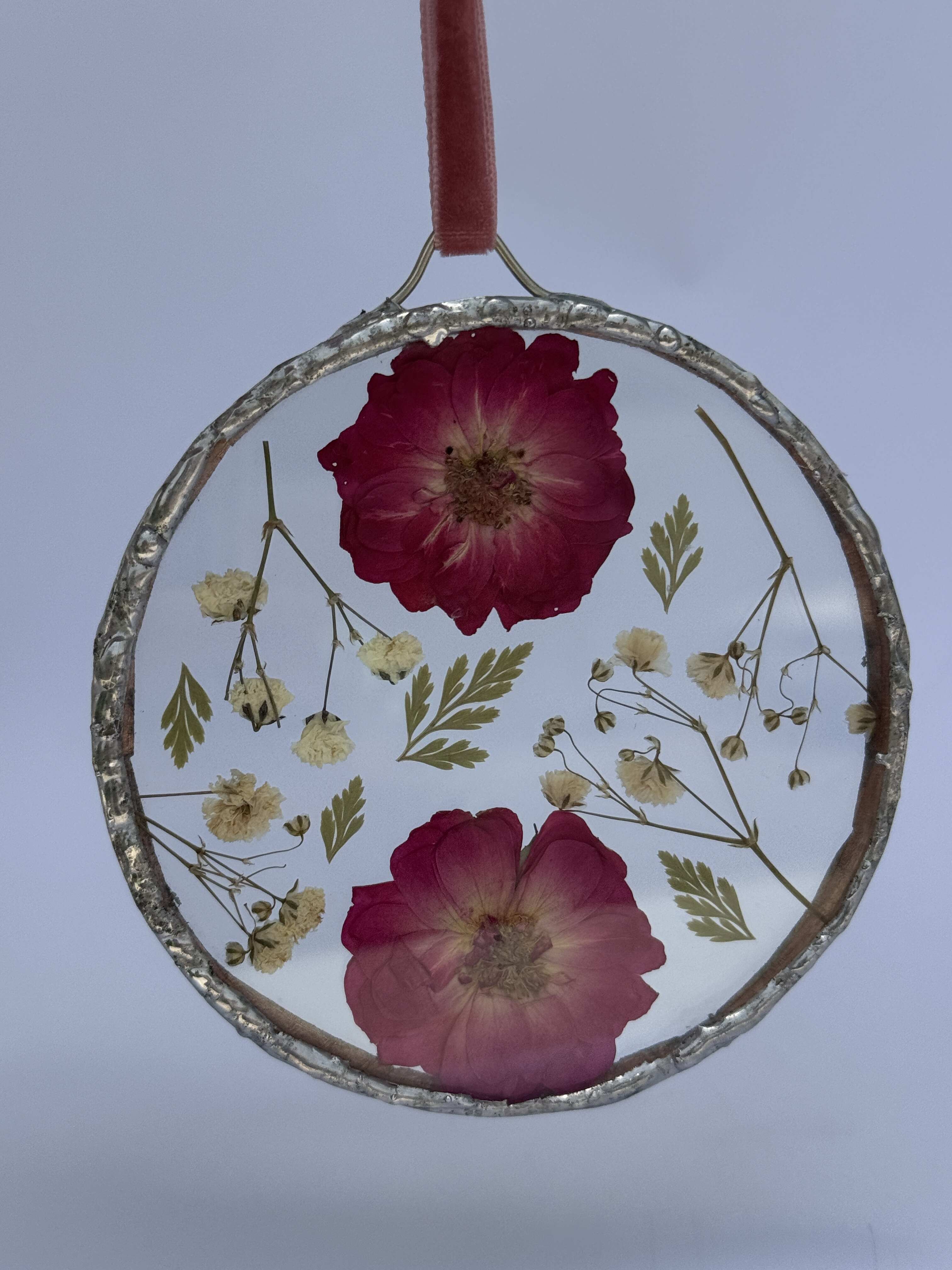 Pressed Rose Ornament