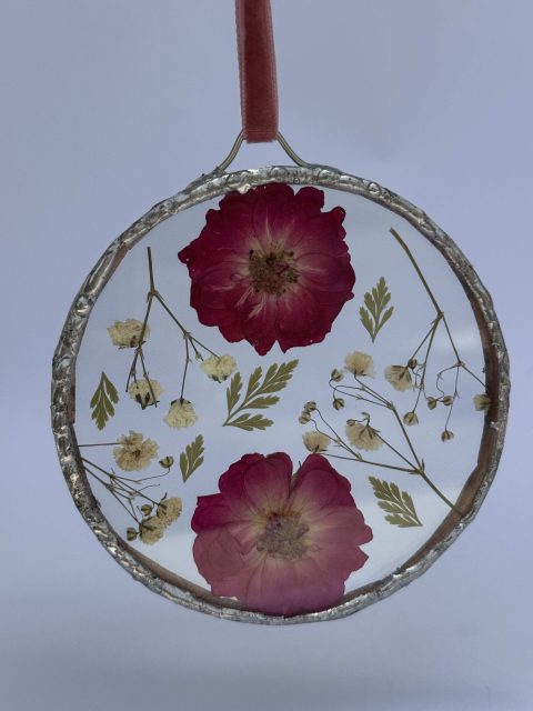 Pressed Rose Ornament